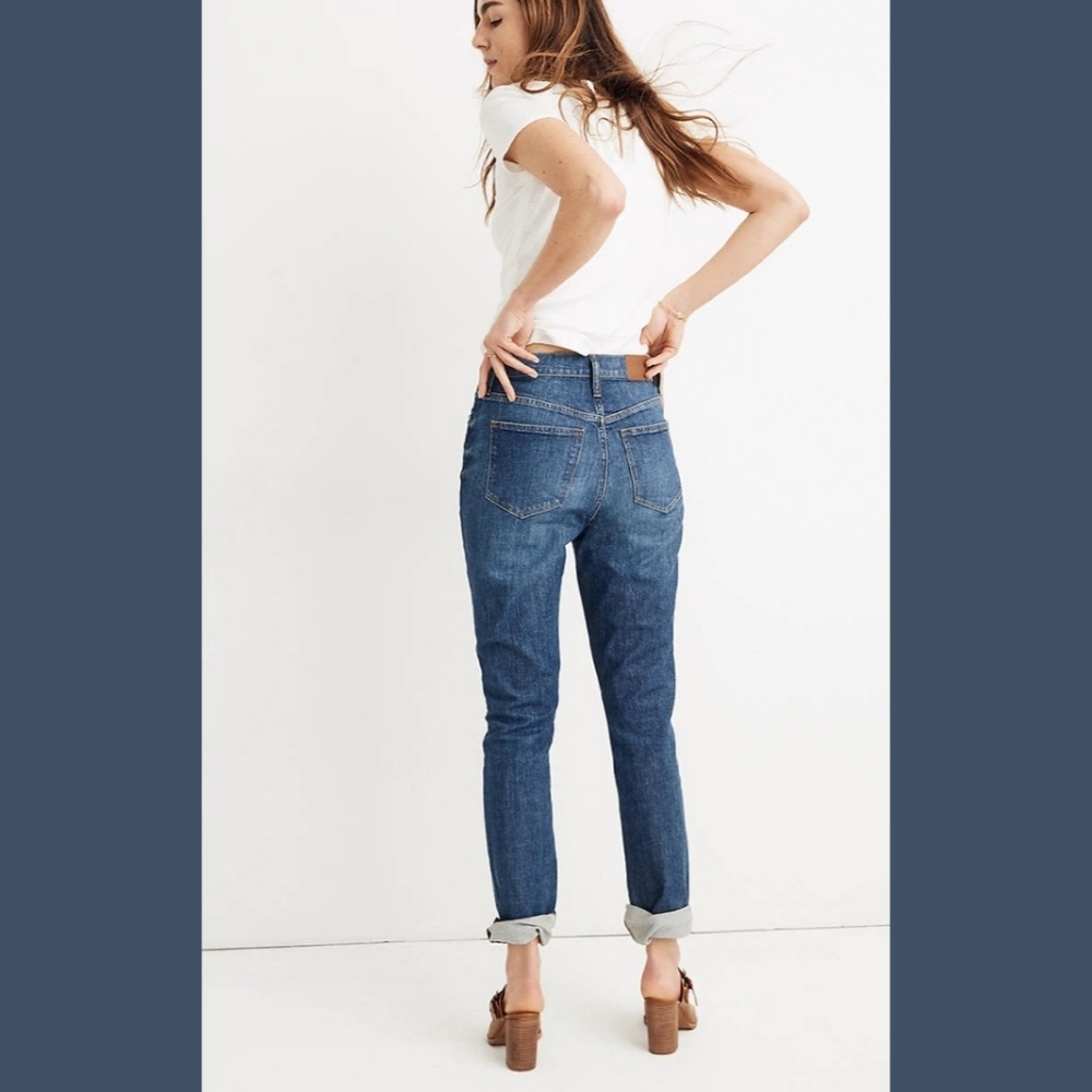 Madewell NWT HR Slim Boy Jeans Sz 25 - Picture 11 of 12